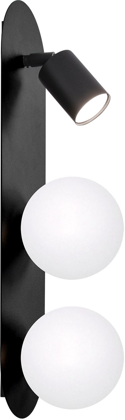 Kaja Aries oldalfali lámpa 3x10 W fehér-fekete K-5481