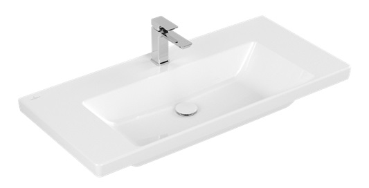 Villeroy & Boch Subway 3.0 mosdótál 100x47 cm négyszögletes klasszikus-beépíthető fehér 4A70A201
