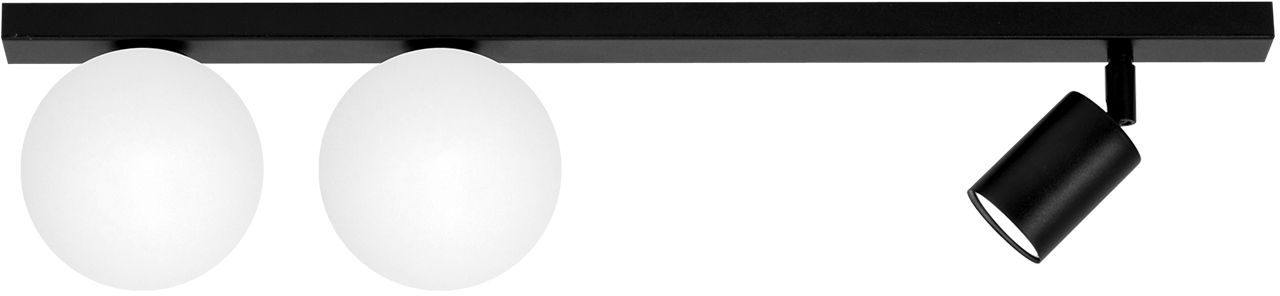 Kaja Swing mennyezeti lámpa 3x10 W fehér-fekete K-5490