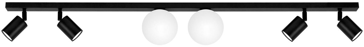 Kaja Swing mennyezeti lámpa 6x10 W fehér-fekete K-5492