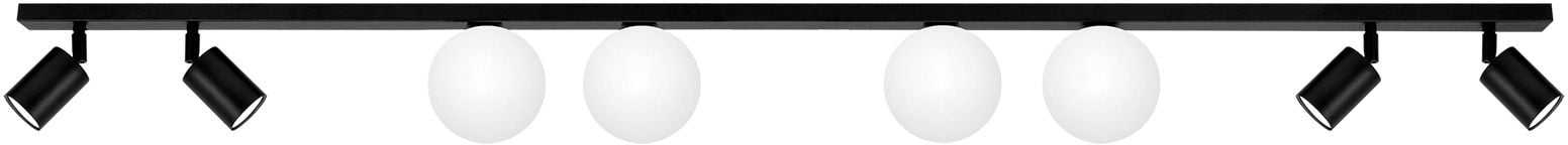 Kaja Swing mennyezeti lámpa x10 W fehér-fekete K-5493