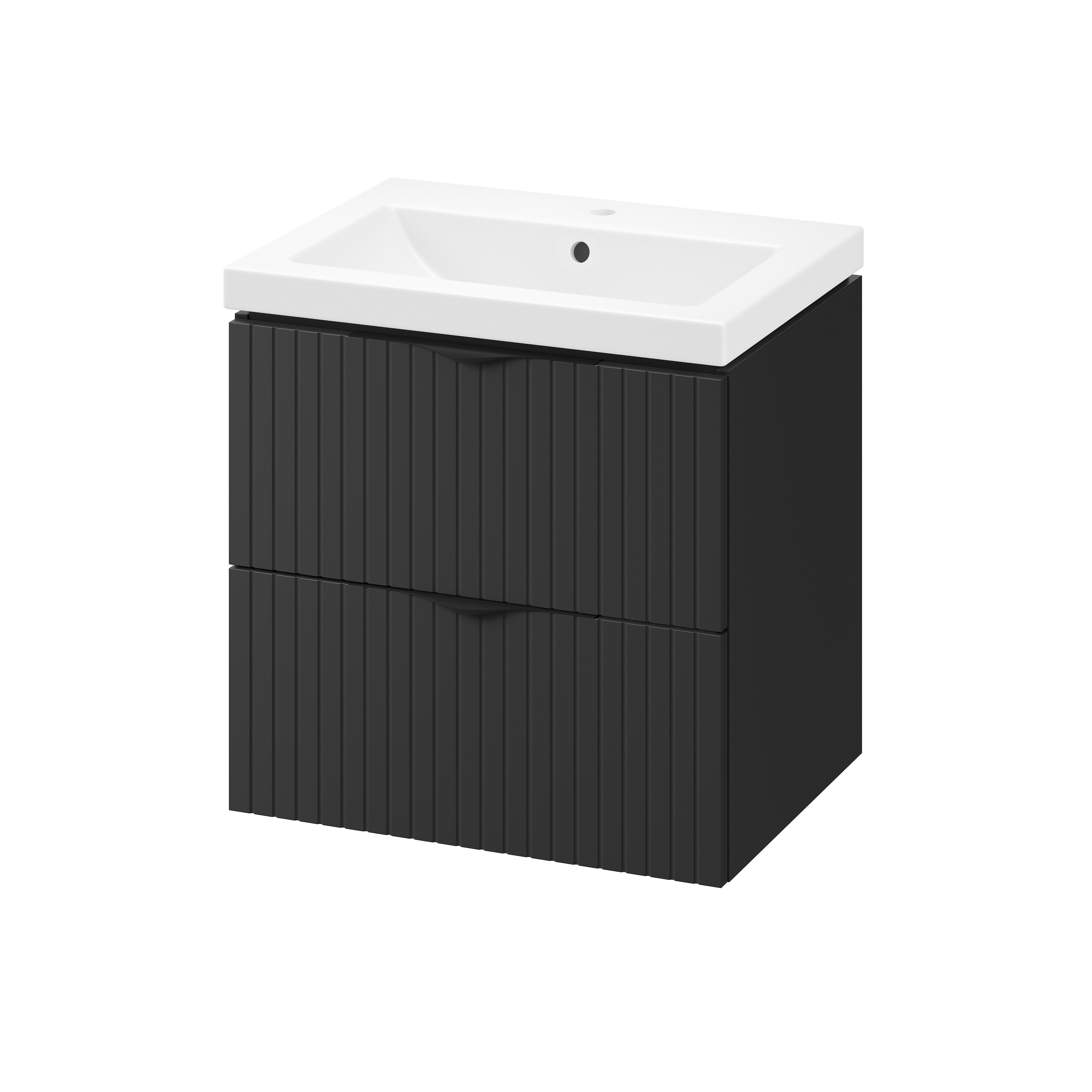 Cersanit Tirso mosdó szekrénnyel 60 cm fekete S801-586