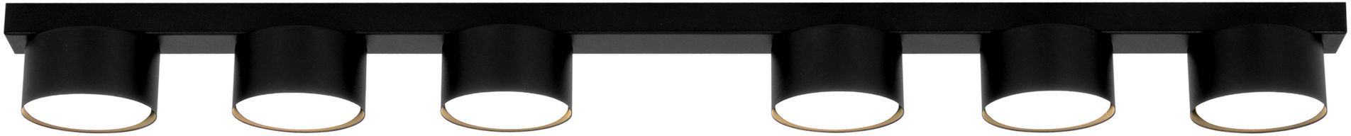 Kaja Cruz mennyezeti lámpa 6x10 W fekete K-5534