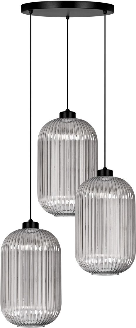 Kaja Silva függőlámpa 3x15 W fekete-grafit K-5756