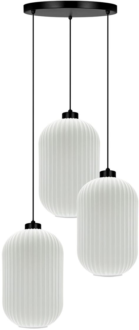 Kaja Vilar függőlámpa 3x15 W fehér-fekete K-5736