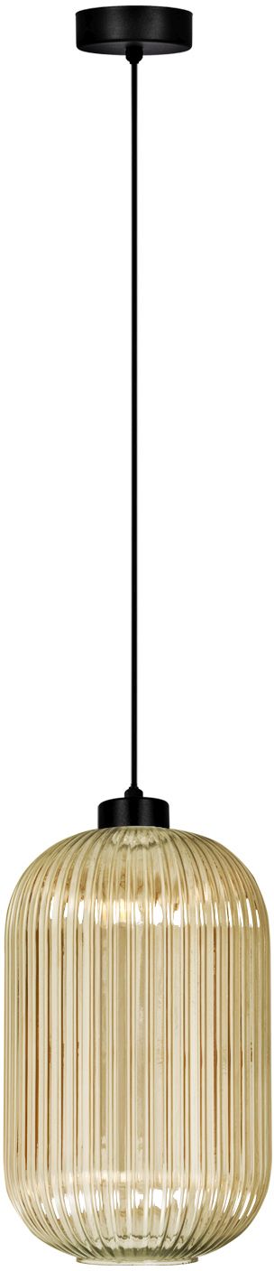 Kaja Fadiga függőlámpa 1x15 W fekete-borostyán K-5741