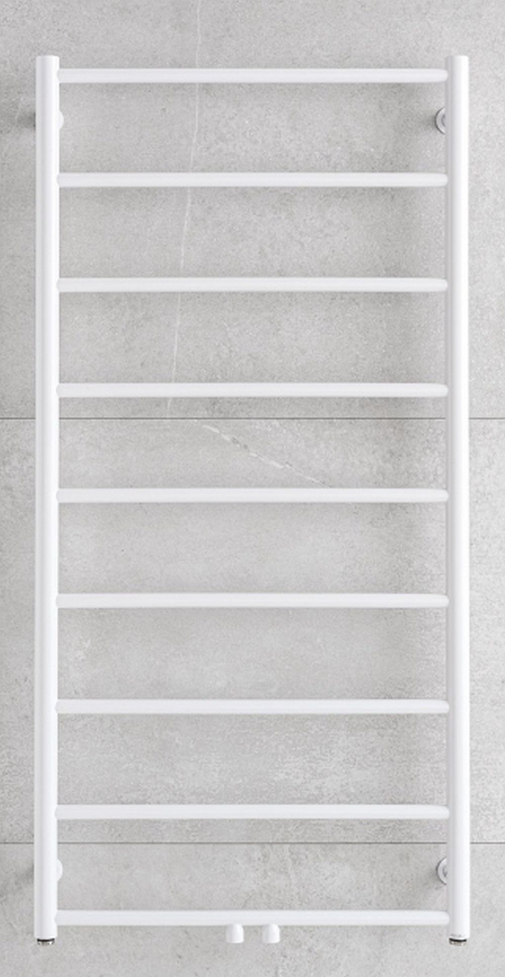 P.M.H. Naas fürdőszoba radiátor íves 77.5x50 cm fehér NS1WE-M