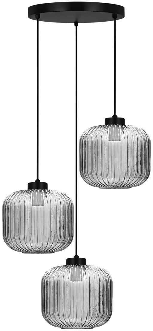 Kaja Campo függőlámpa 3x15 W fekete-grafit K-5664