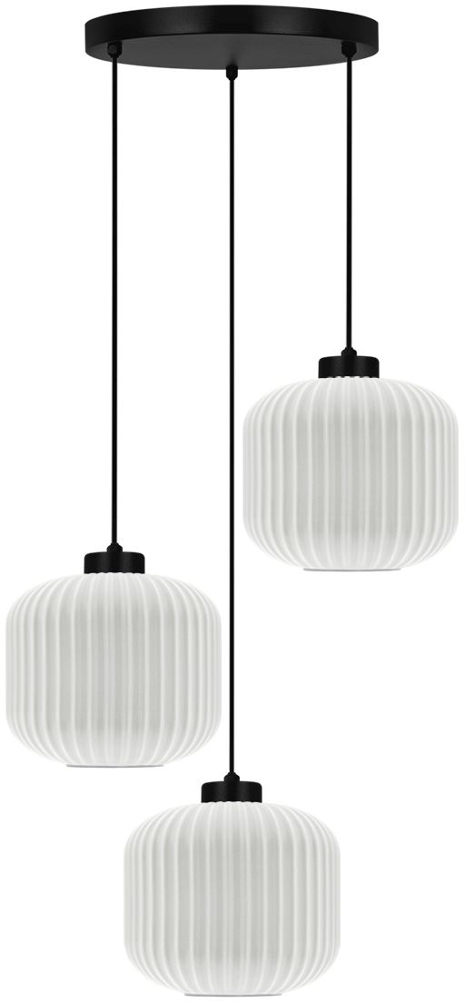 Kaja Sparta függőlámpa 3x15 W fehér-fekete K-5644