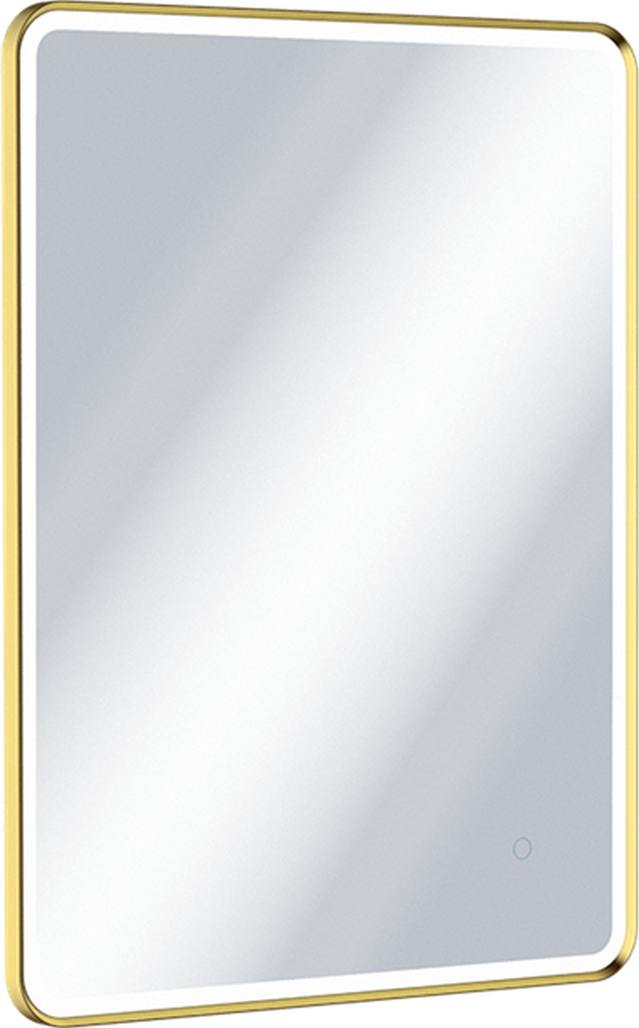 Excellent Corido tükör 60x80 cm négyszögletes világítással páramentesítő fóliával arany DOEX.CO080.060.GL