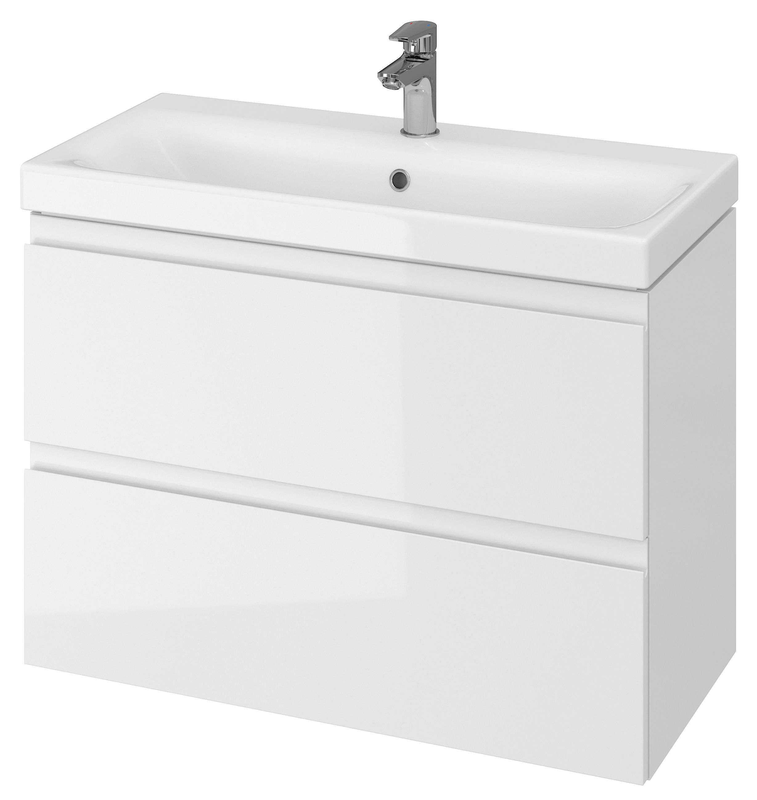 Cersanit Moduo szekrény 80x37.5x57 cm mosdókagyló alá akasztható fehér S590-002-DSM