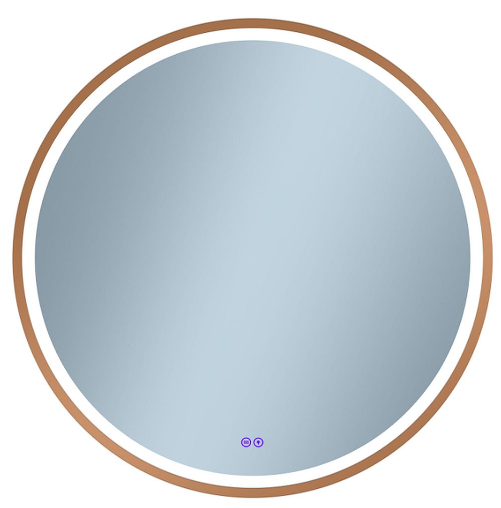 Venti Orion Red Gold tükör 60x60 cm kerek világítással páramentesítő fóliával 5905951180380