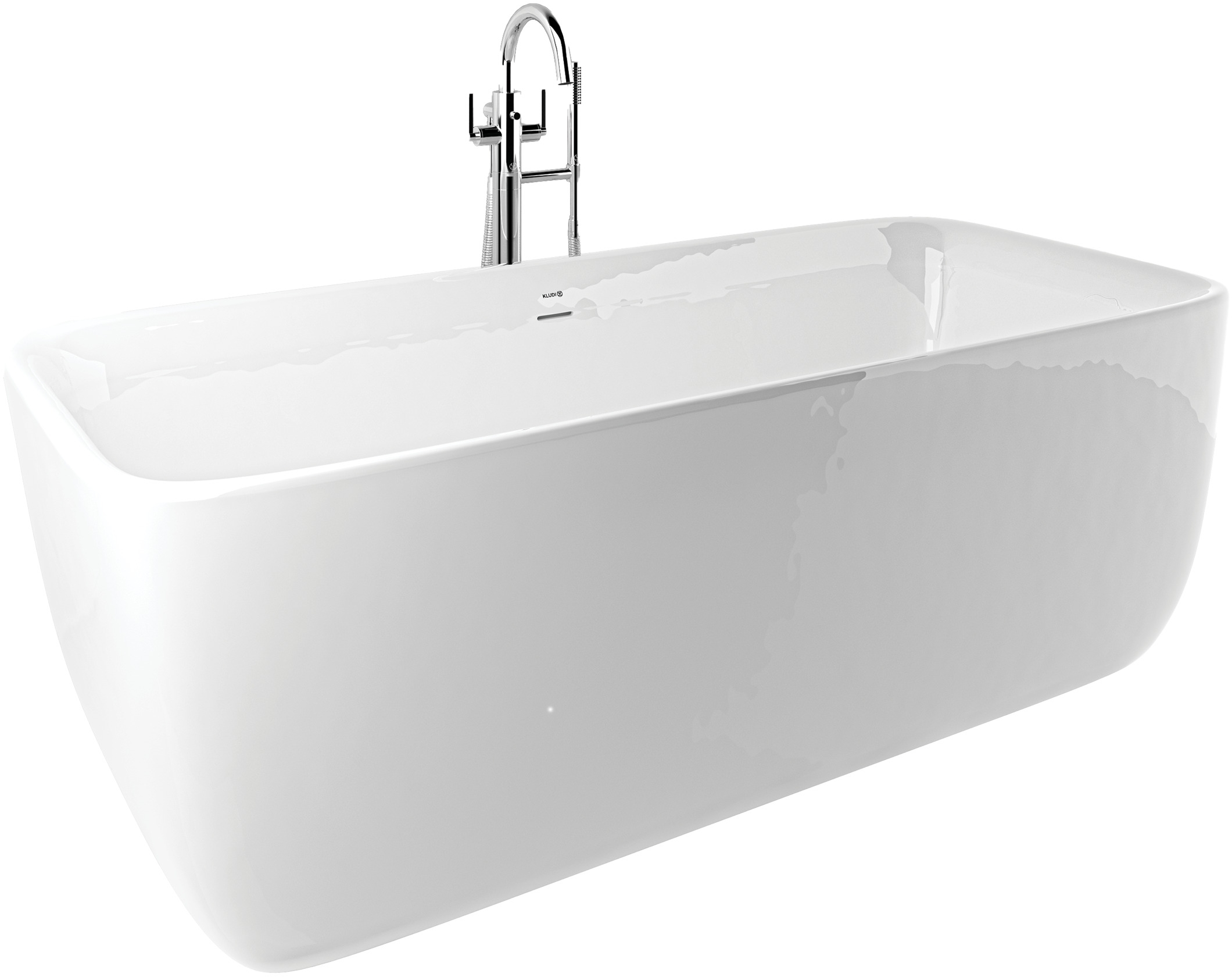 Kludi Elin S térben álló kád 180x80 cm négyszögletes fehér 52BF0343