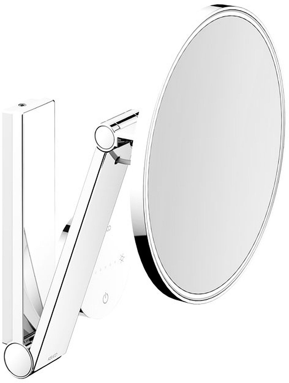 Keuco Cosmetic mirrors kozmetikai tükör 21.2x31.8 cm kerek világítással 17612039006
