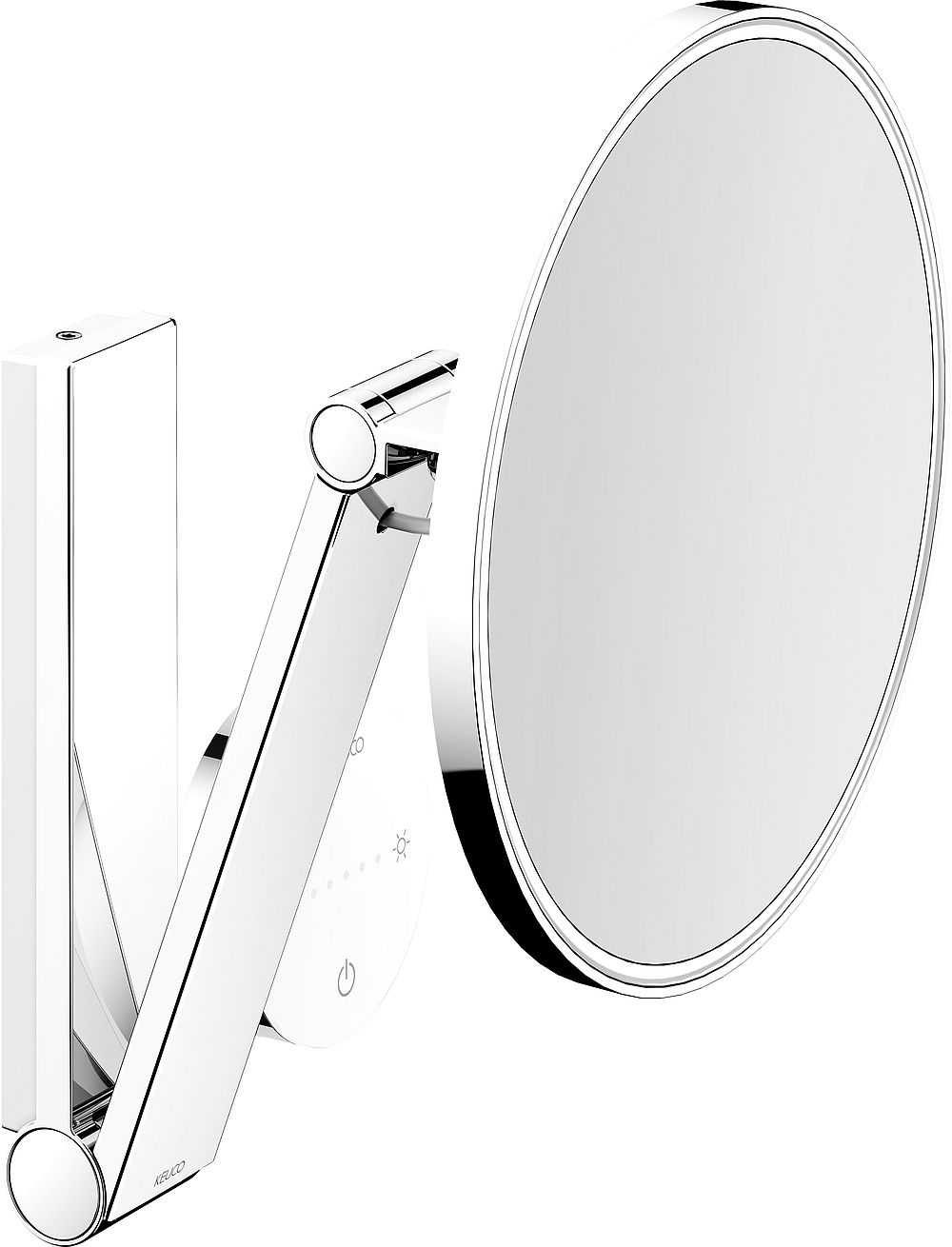 Keuco Cosmetic mirrors kozmetikai tükör 21.2x31.8 cm kerek világítással nikkel 17612059002