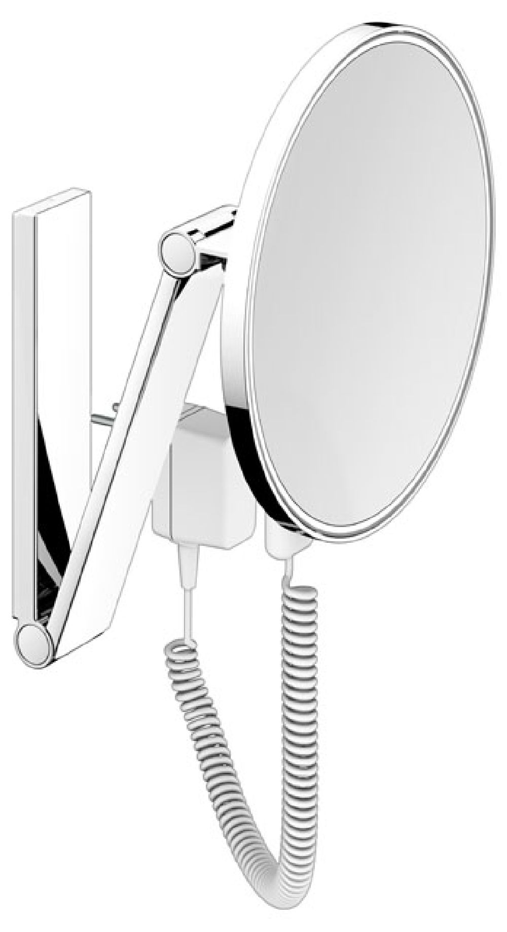 Keuco Cosmetic mirrors kozmetikai tükör 21.2x31.4 cm kerek világítással acél 17612079001