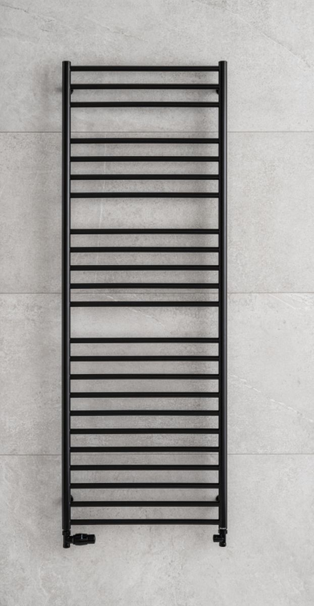 P.M.H. Luxor fürdőszoba radiátor íves 170x60.2 cm fekete LX8BL