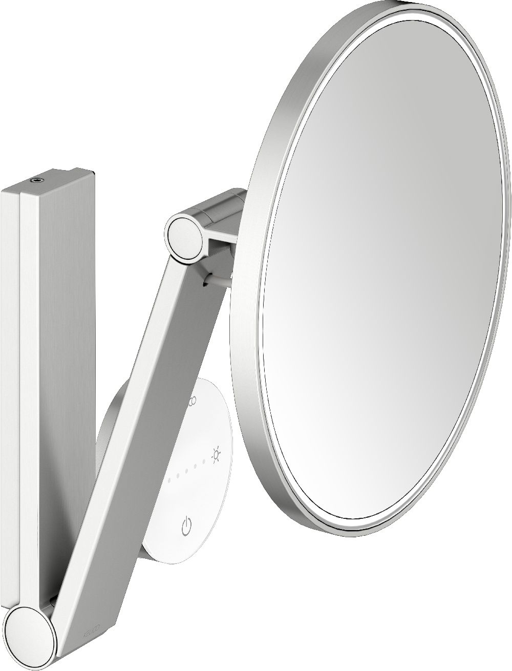 Keuco Cosmetic mirrors kozmetikai tükör 21.2x31.8 cm kerek világítással acél 17612219002