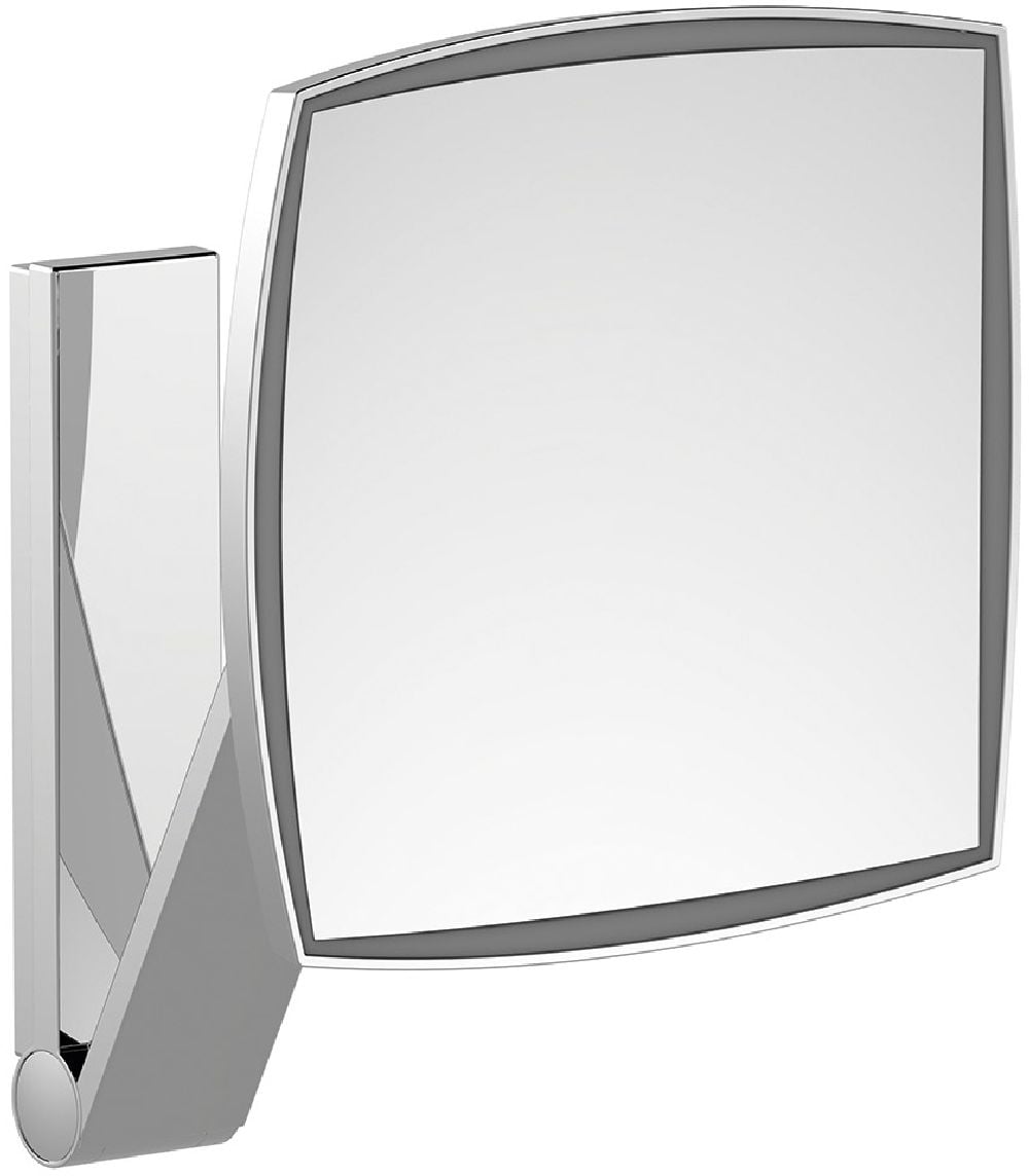 Keuco Cosmetic mirrors kozmetikai tükör 20x31 cm négyzet alakú világítással króm 17613019003