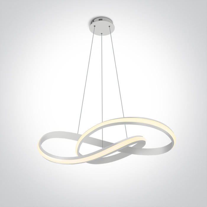 One Light Evia függőlámpa 1x40 W fehér 63066A/W