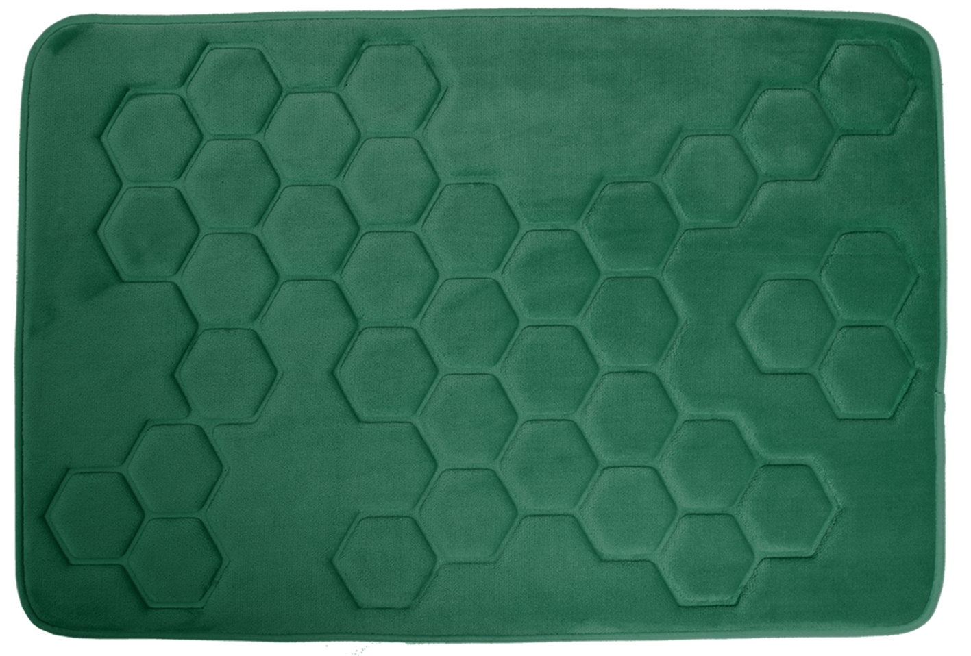 Hyggli Honey fürdőszoba szőnyeg 90x60 cm négyszögletes zöld 70-092
