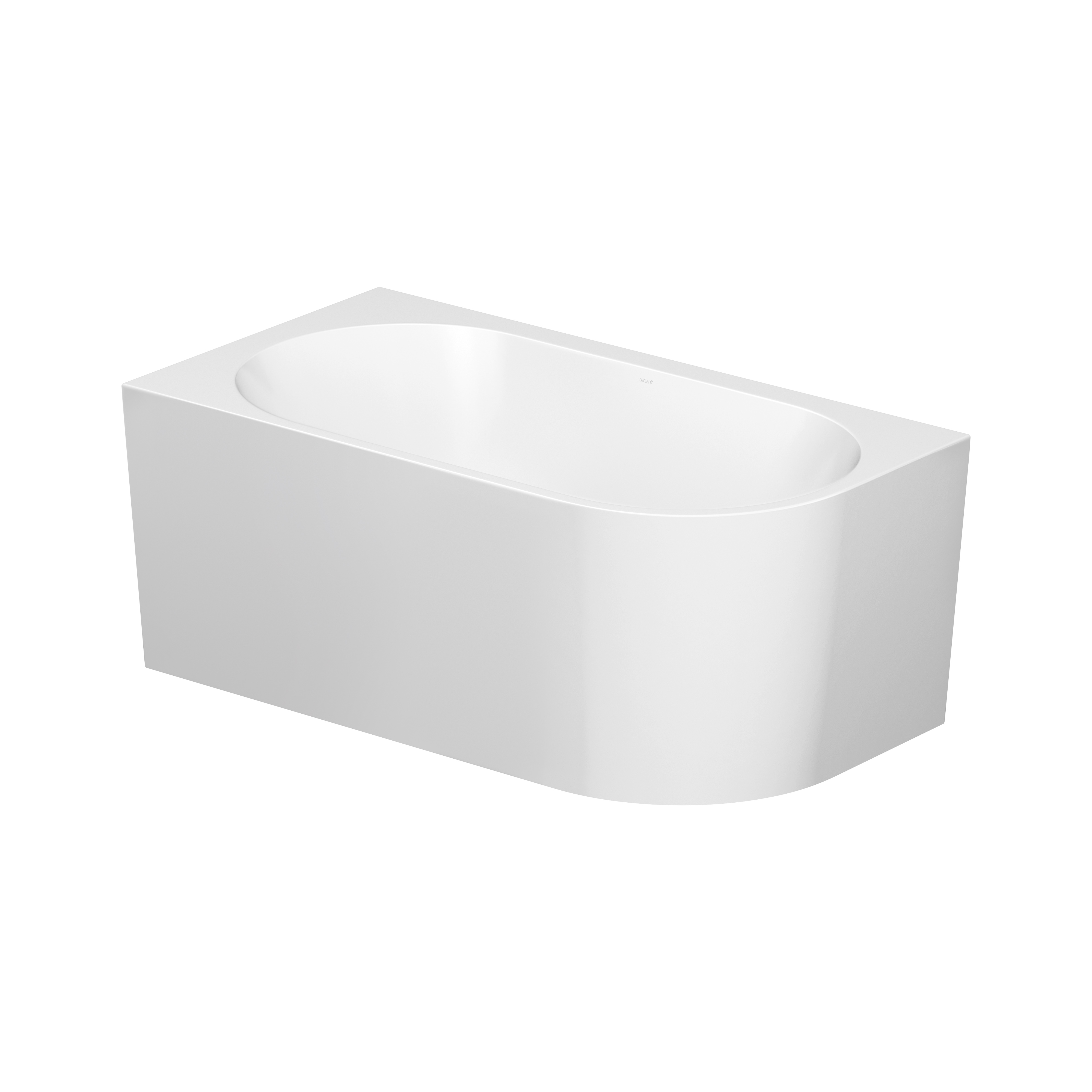 Cersanit Crea térben álló kád 150x80 cm ovális fehér S931-031