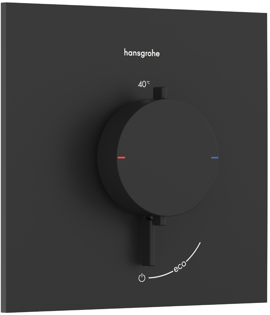 Hansgrohe Ecostat Comfort E zuhanycsaptelep süllyesztett z termosztáttal fekete 33710670