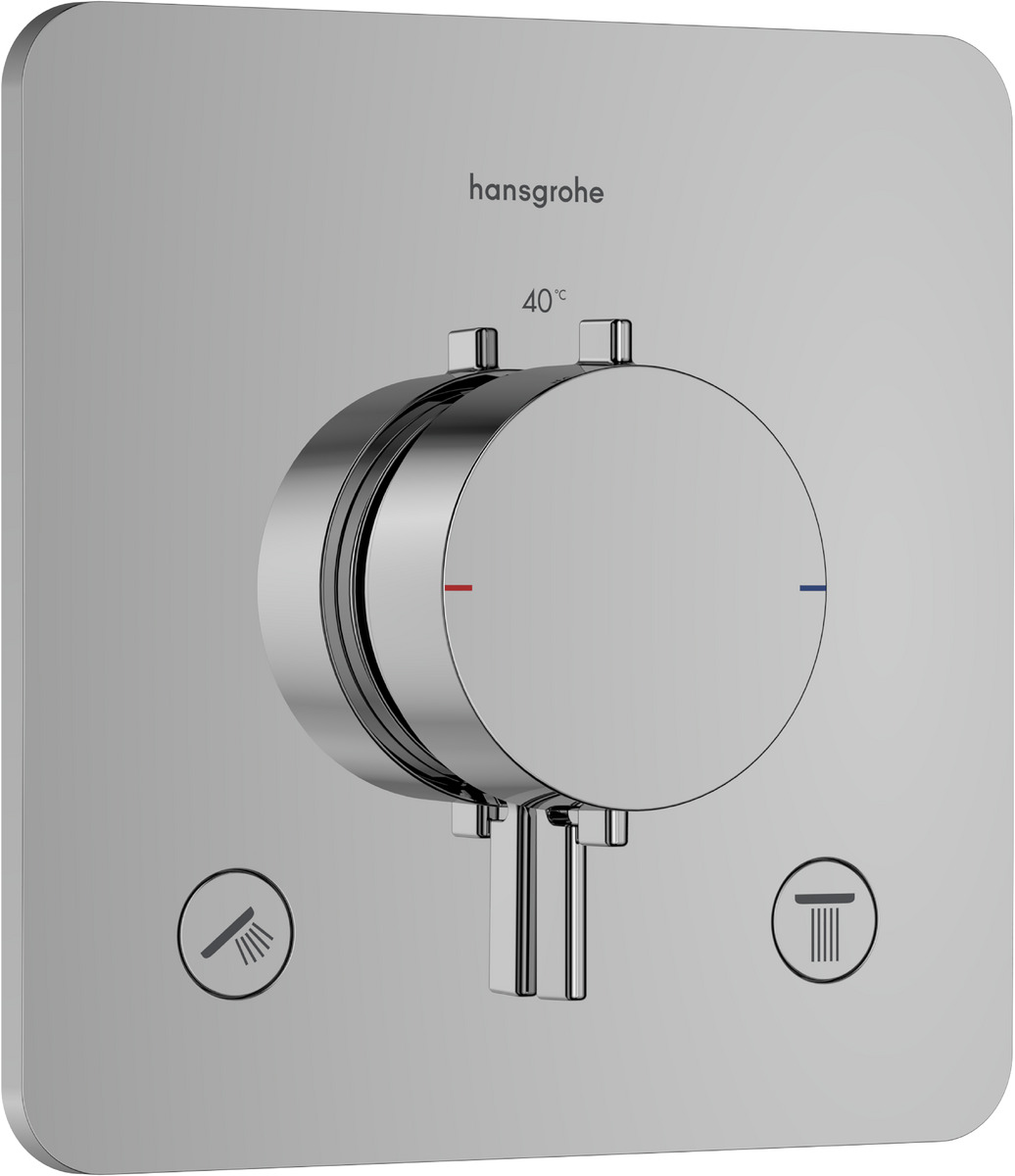 Hansgrohe Ecostat Comfort Q kád és zuhany csaptelep süllyesztett z termosztáttal króm 33713000