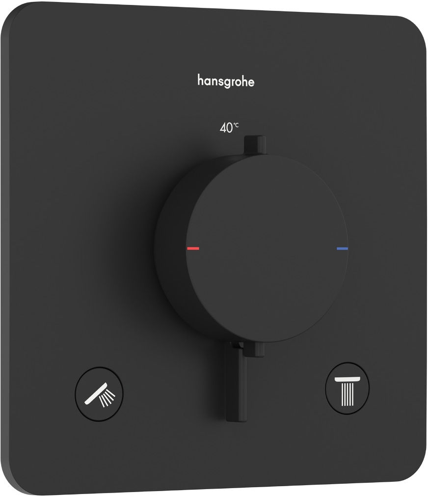 Hansgrohe Ecostat Comfort Q kád és zuhany csaptelep süllyesztett z termosztáttal fekete 33713670