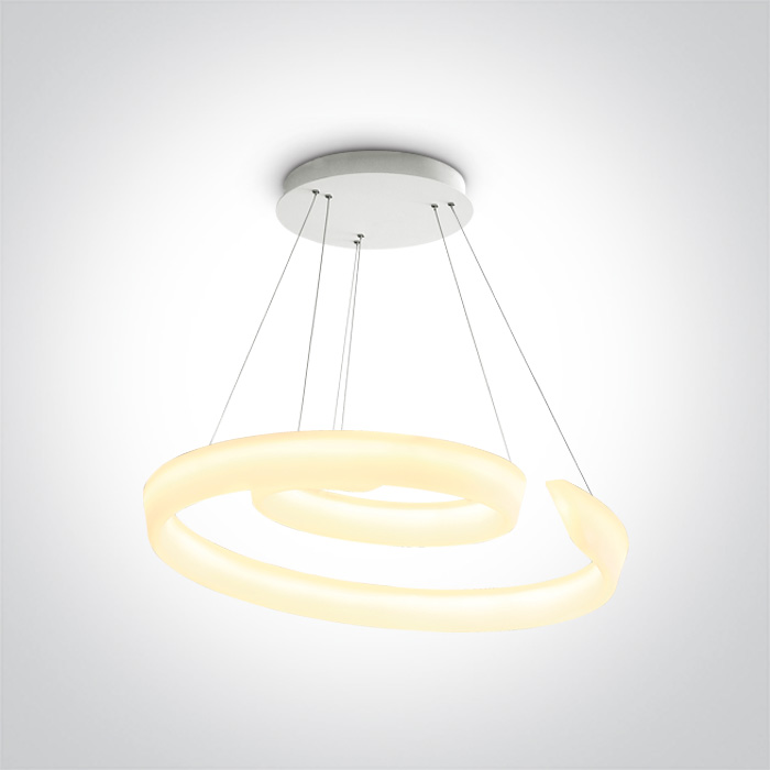 One Light Asvesti függőlámpa 1x60 W fehér 63112/W