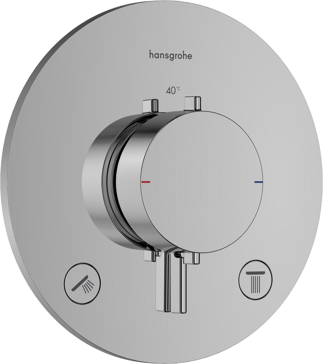 Hansgrohe Ecostat Comfort S kád és zuhany csaptelep süllyesztett z termosztáttal króm 33715000