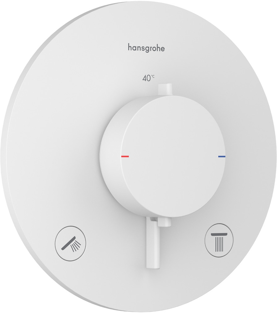 Hansgrohe Ecostat Comfort S kád és zuhany csaptelep süllyesztett z termosztáttal fehér 33715700