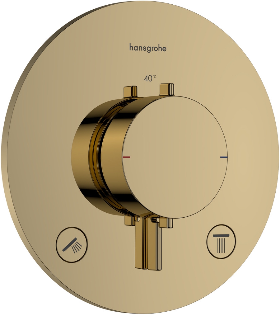 Hansgrohe Ecostat Comfort S kád és zuhany csaptelep süllyesztett z termosztáttal arany 33715990