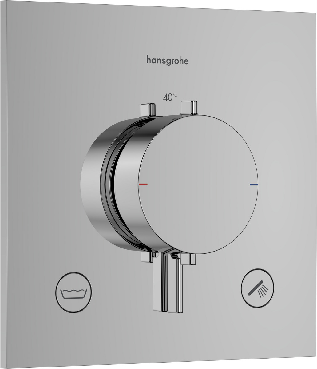Hansgrohe Ecostat Comfort E kád és zuhany csaptelep süllyesztett z termosztáttal króm 33716000