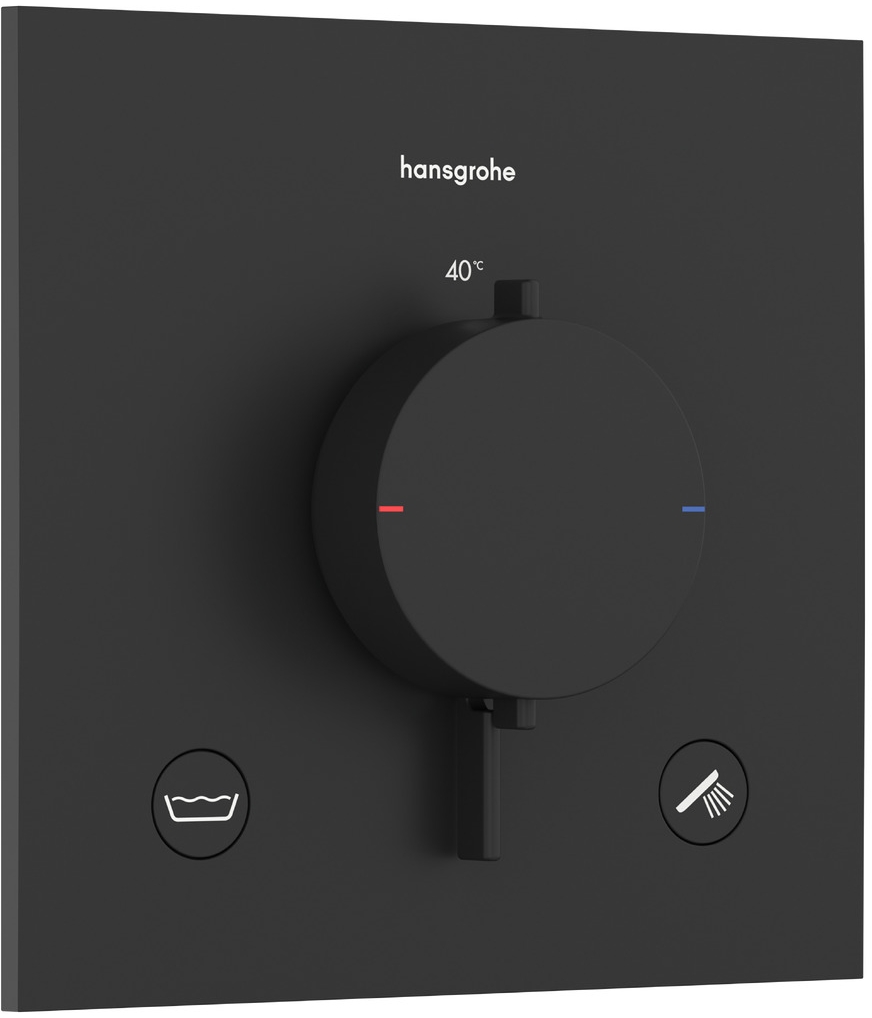 Hansgrohe Ecostat Comfort E kád és zuhany csaptelep süllyesztett z termosztáttal fekete 33716670
