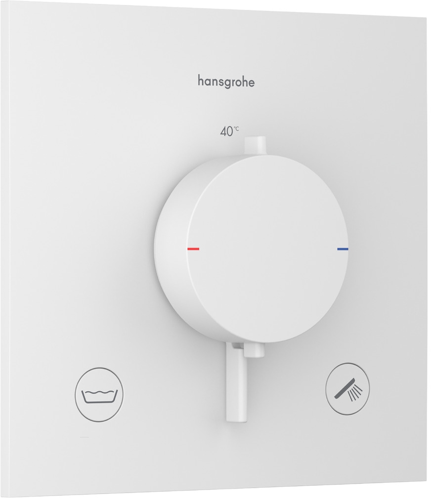 Hansgrohe Ecostat Comfort E kád és zuhany csaptelep süllyesztett z termosztáttal fehér 33716700