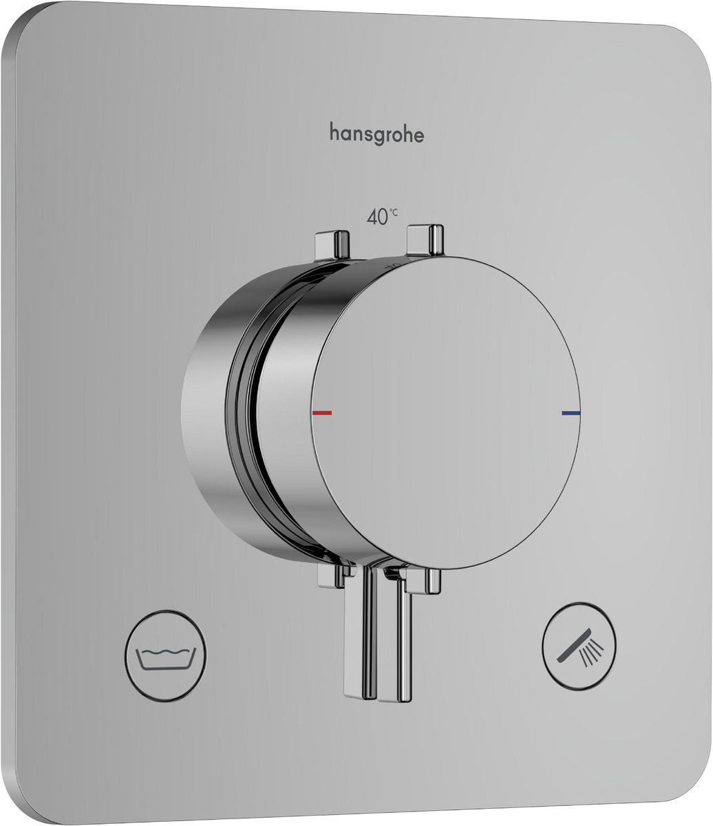Hansgrohe Ecostat Comfort Q kád és zuhany csaptelep süllyesztett z termosztáttal króm 33717000