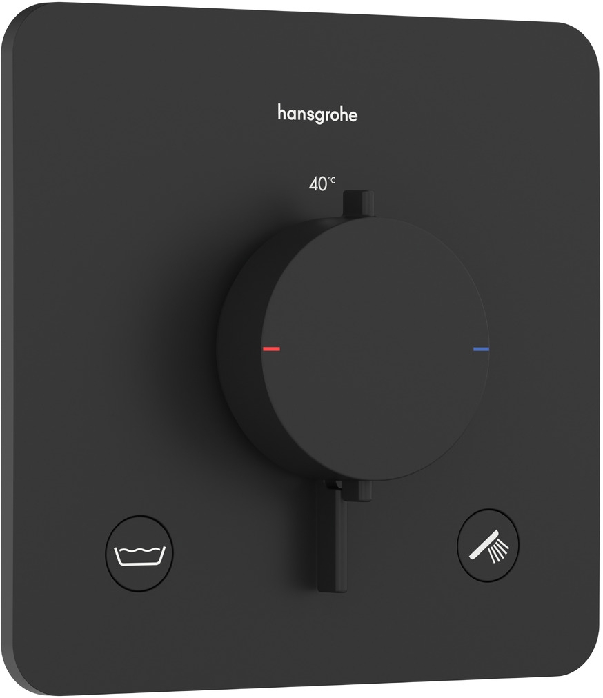 Hansgrohe Ecostat Comfort Q kád és zuhany csaptelep süllyesztett z termosztáttal fekete 33717670