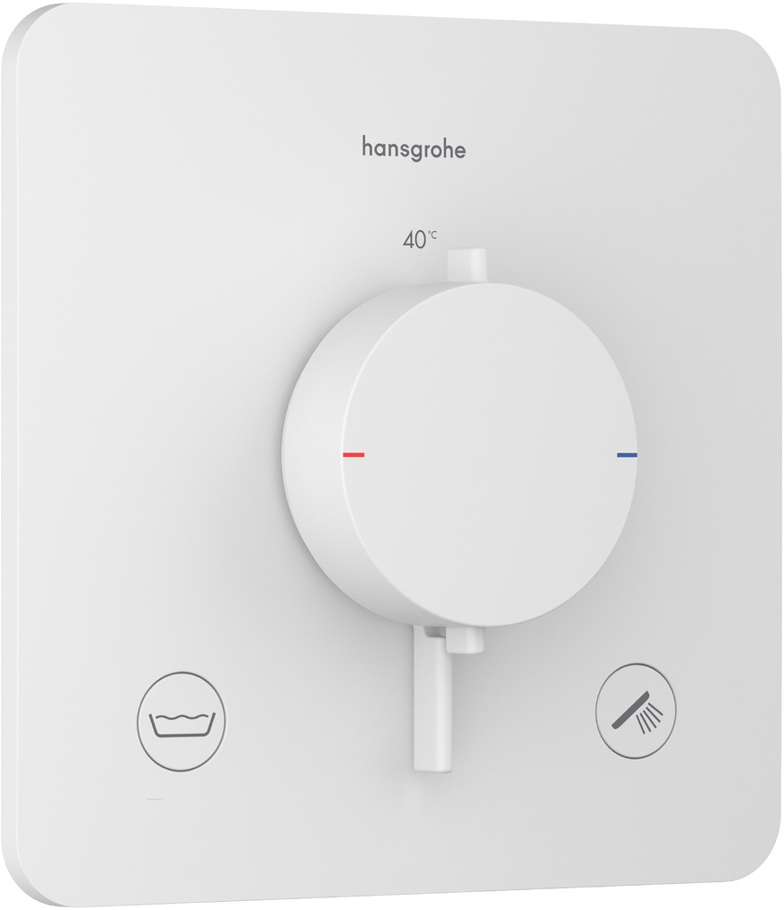 Hansgrohe Ecostat Comfort Q kád és zuhany csaptelep süllyesztett z termosztáttal fehér 33717700