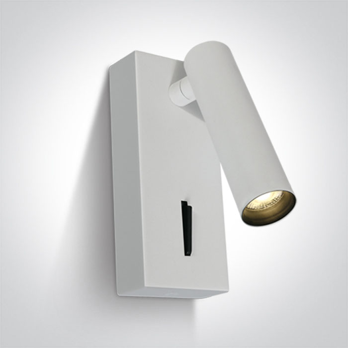 One Light Kandila oldalfali lámpa 1x3 W fehér 65746/W/W