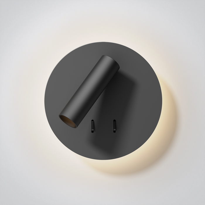 One Light Magoula oldalfali lámpa 1x3 W fekete 65746B/B/W