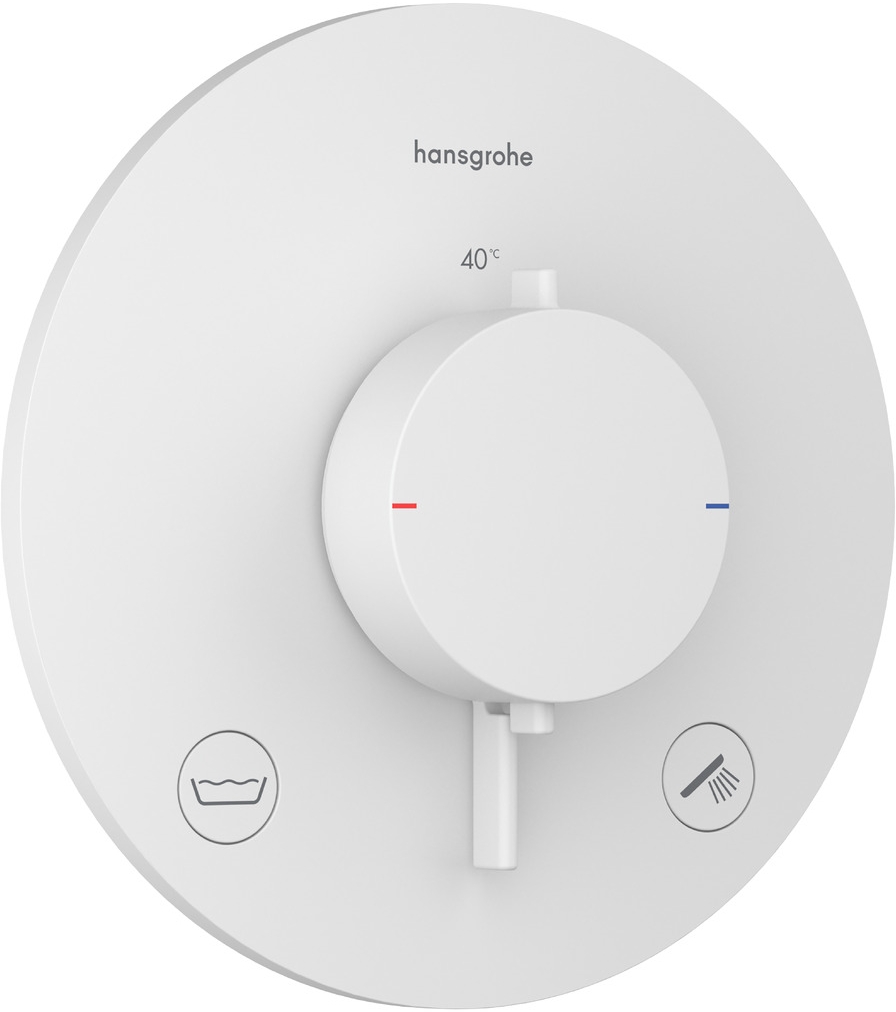 Hansgrohe Ecostat Comfort S kád és zuhany csaptelep süllyesztett z termosztáttal fehér 33718700