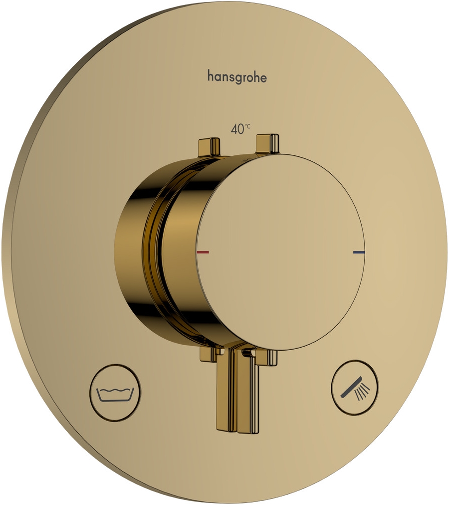 Hansgrohe Ecostat Comfort S kád és zuhany csaptelep süllyesztett z termosztáttal arany 33718990