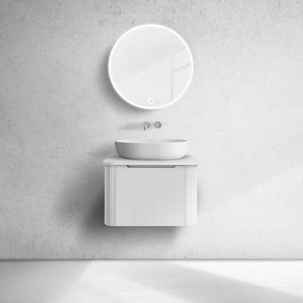 Oltens Hamnes szekrény 60x46x39 cm mosdókagyló alá akasztható fehér 60022000