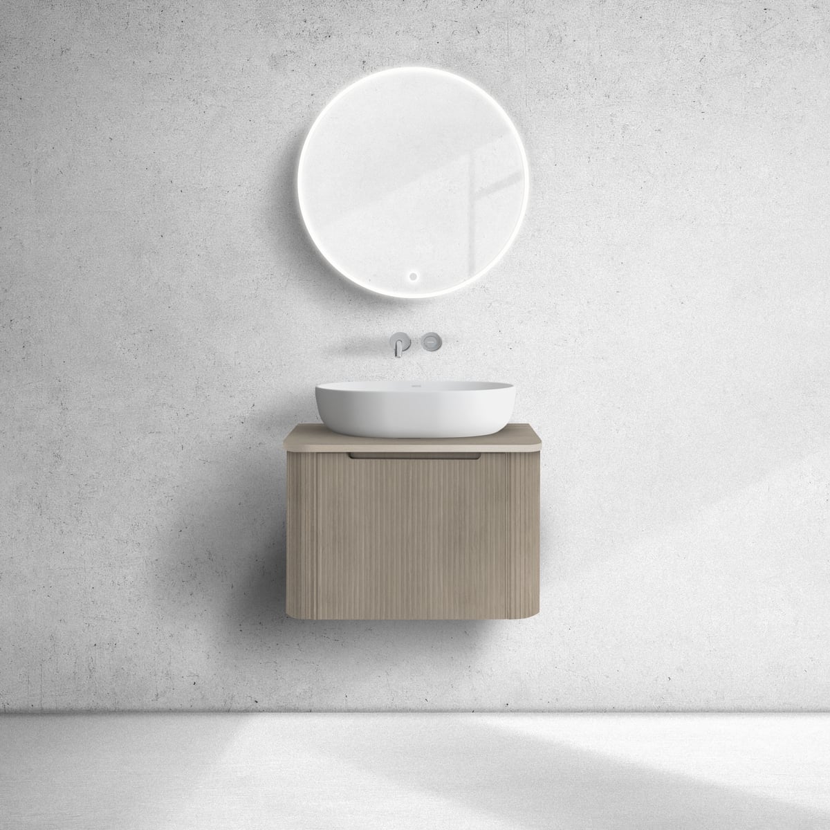 Oltens Hamnes szekrény 60x46x39 cm mosdókagyló alá akasztható tölgy 60022060