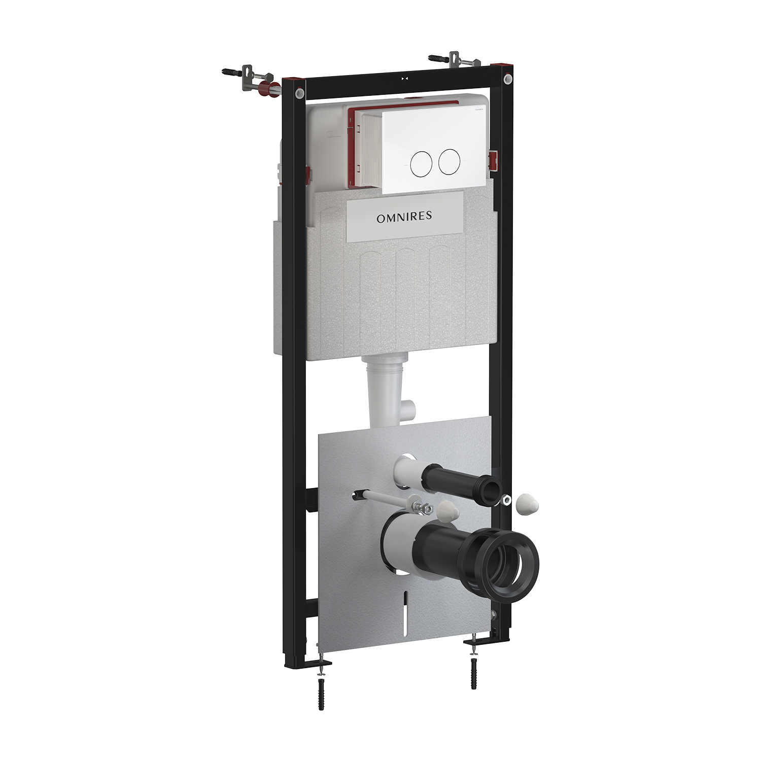 Omnires Strongframe + Minimal falsík alatti keret öblítőgombbal függő csészéhez STFWC1MRBP