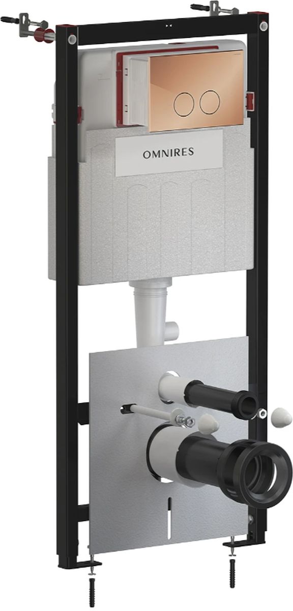 Omnires Eco Flush Set Strongframe + Minimal falsík alatti keret öblítőgombbal függő csészéhez STFWCECO1MRCP