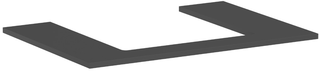 Hansgrohe Xilesa E szekrény feletti pult 78x55 cm szürke 54269760