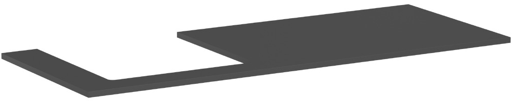 Hansgrohe Xilesa E szekrény feletti pult 137.5x55 cm szürke 54272760