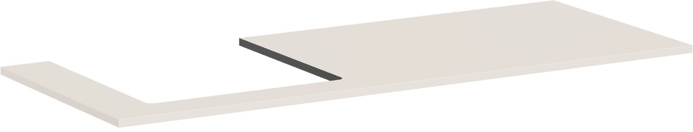 Hansgrohe Xilesa E szekrény feletti pult 137.5x55 cm homok 54272780